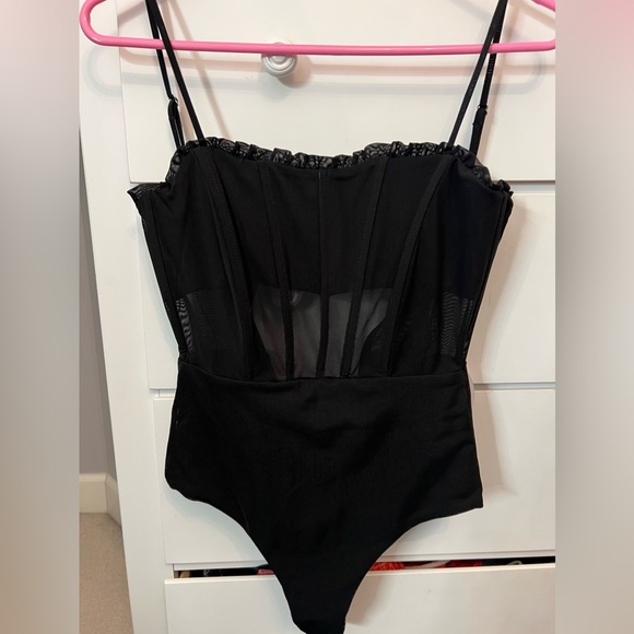 Princess Polly Black Cartia Bodysuit - Picture 1 of 6